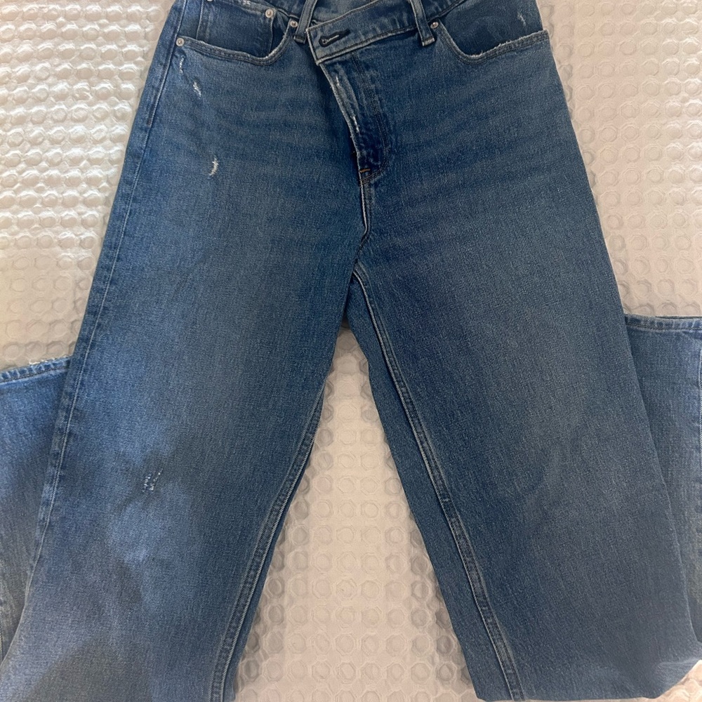 Abercrombie & Fitch Blue Straight Leg Jeans - Picture 10 of 13